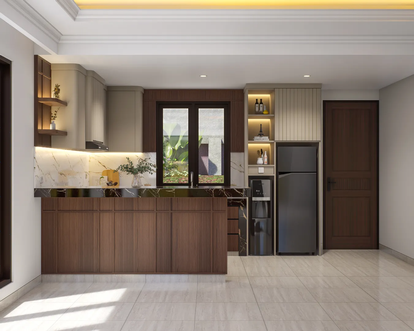 Kitchen Set Klasik / Natural - Dapur Furniture