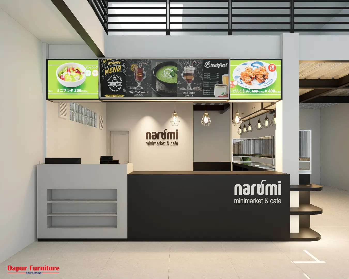 Restaurant dan Cafe Interior Custom Bogor – Dapur Furniture